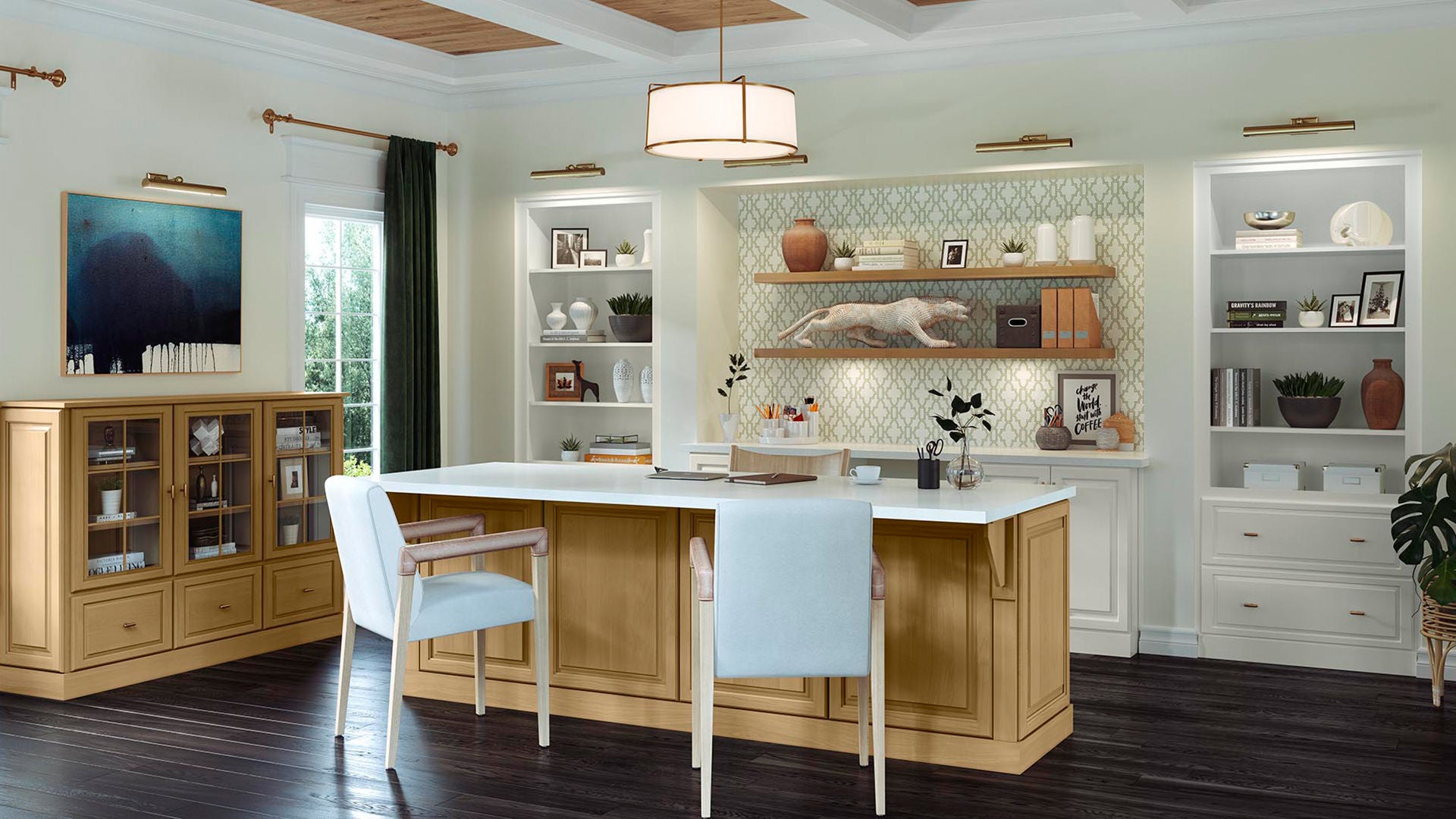 Edgeworth in Maple Rye  and Painted Linen