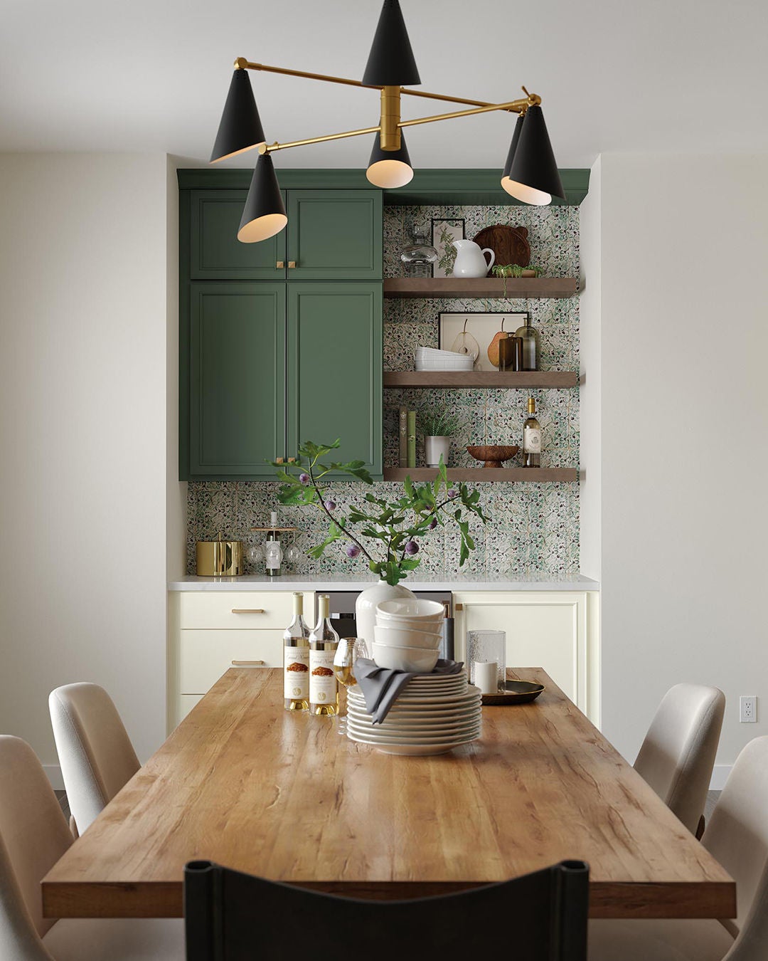Green Kitchen cabinets