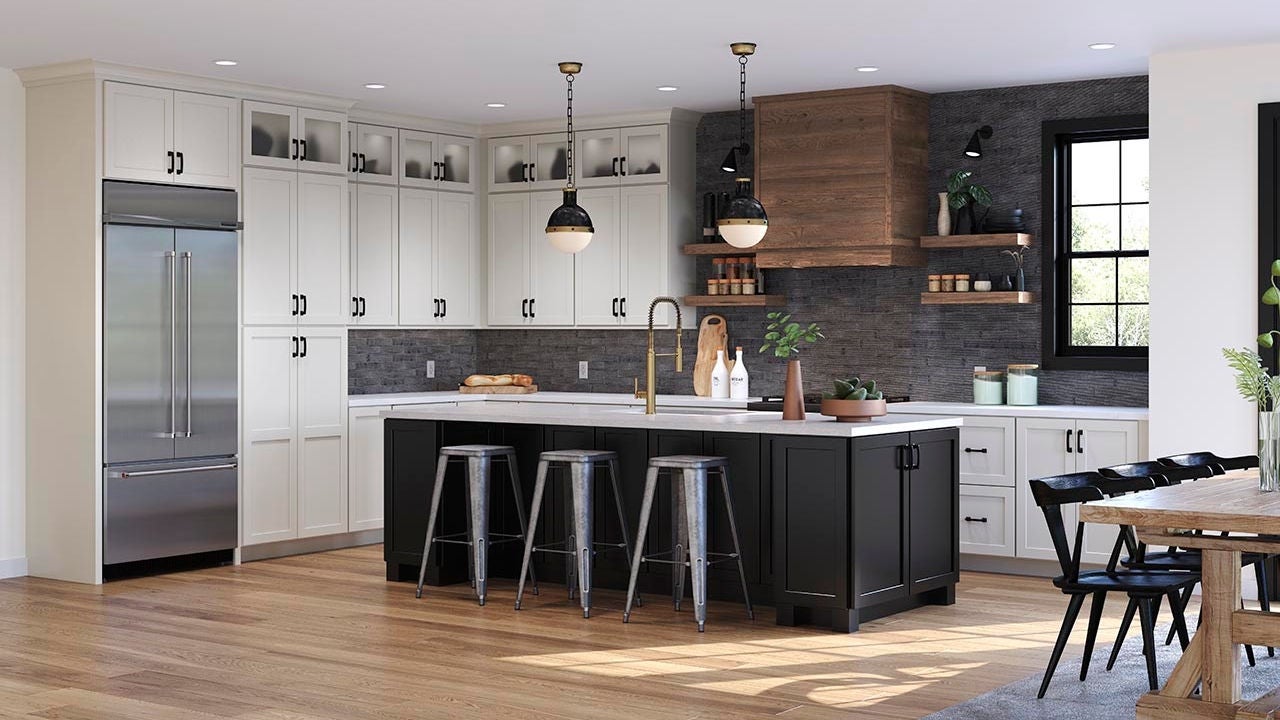 Breckenridge in Painted Harbor, Painted Black & Cherry Clove