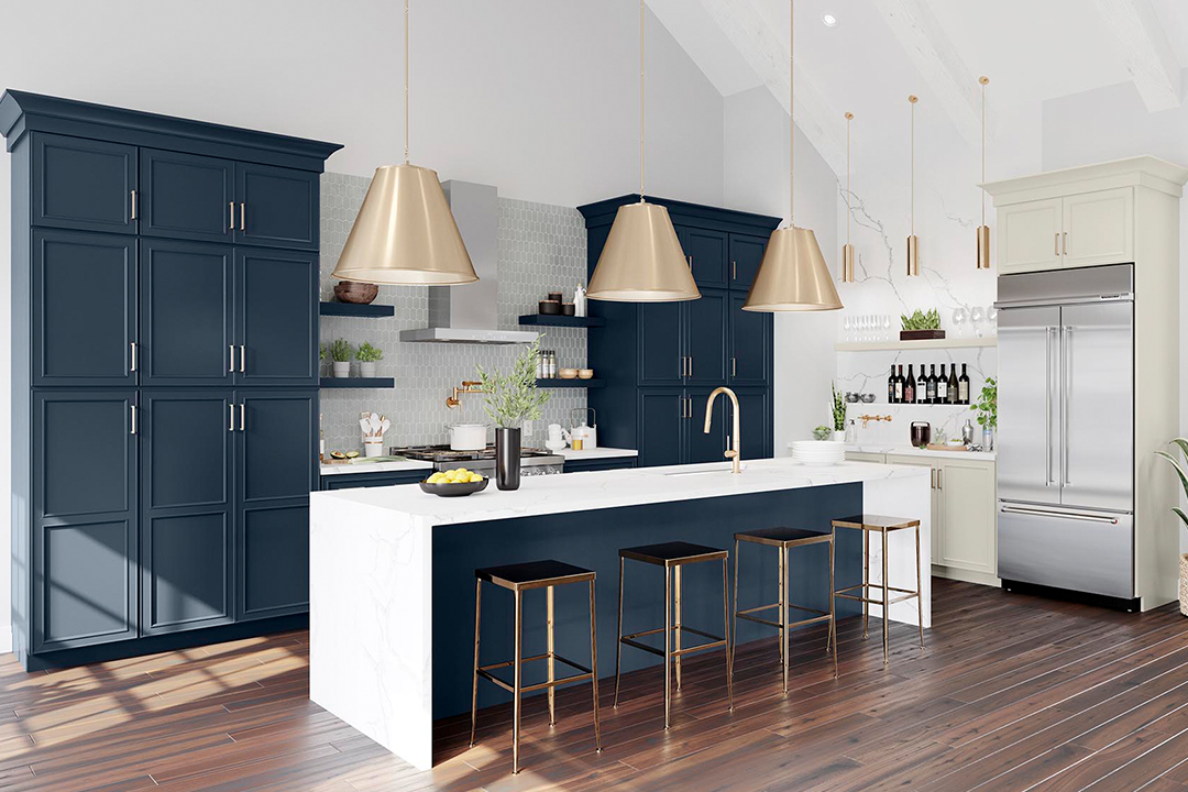 Irvington Painted Navy with Classic Molding