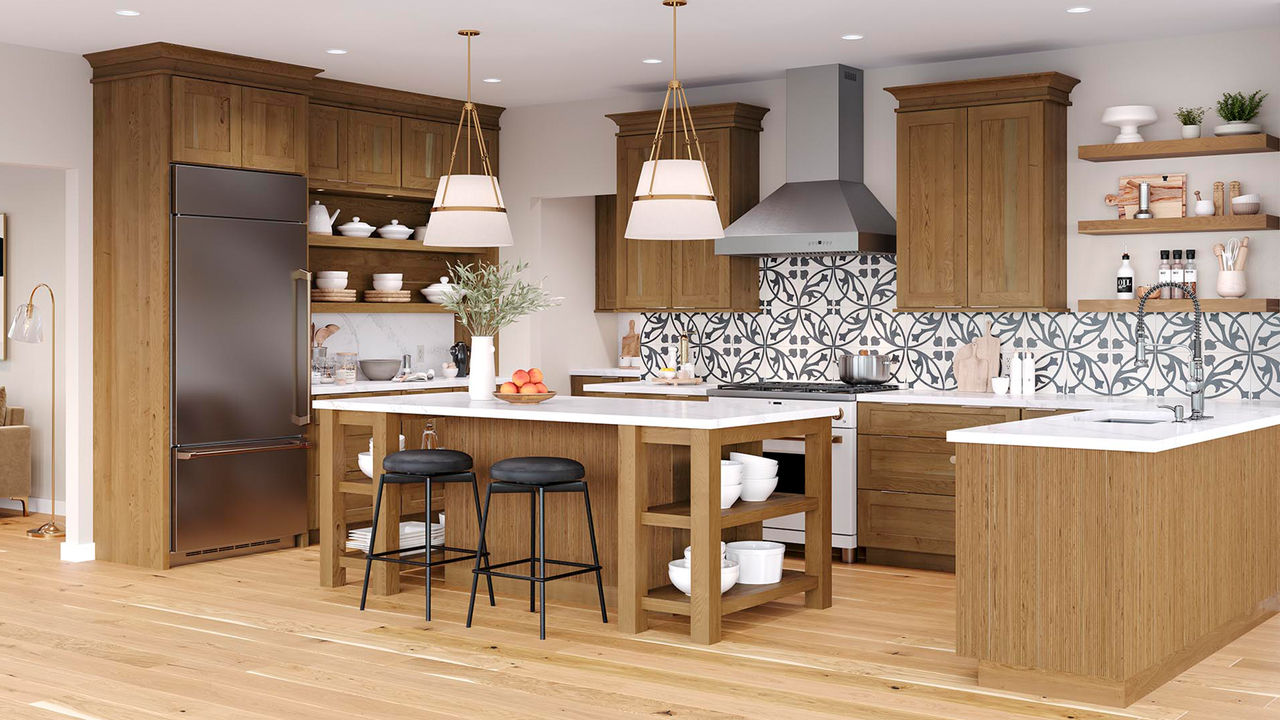 kitchen with island